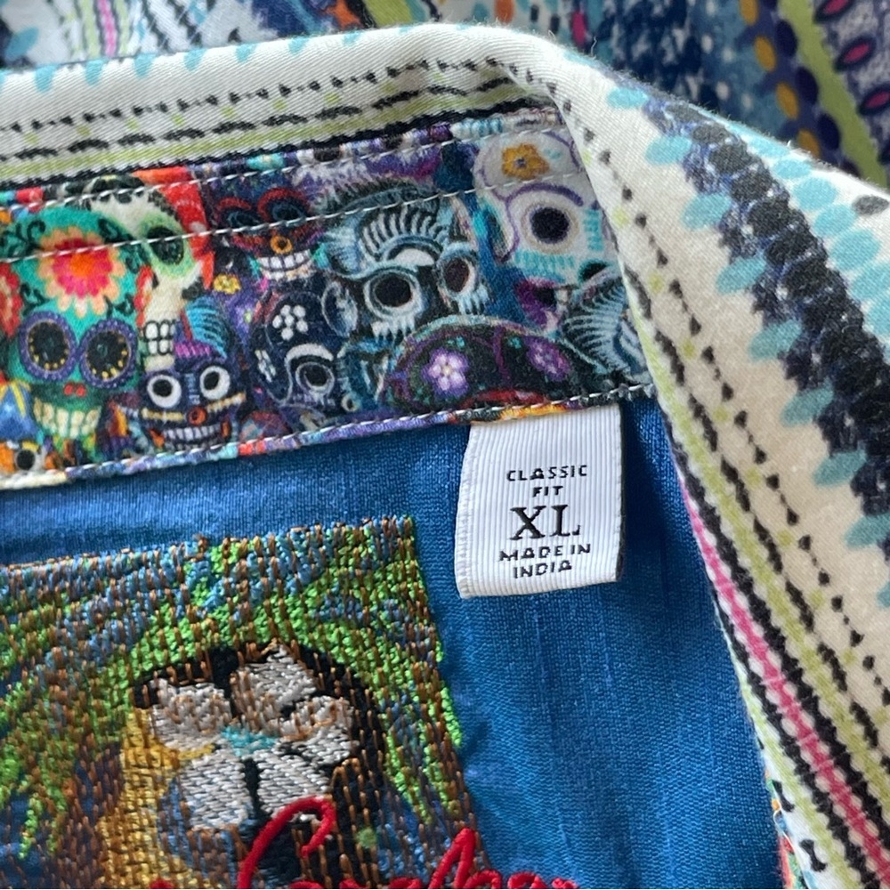 Robert Graham Men's Button Shirt Multicolor Striped Size Large - Picture 13 of 15